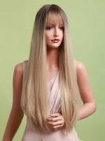   Brown Synthetic Hair Wigs 8643