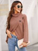  Regular Brown Plain Women Clothing 3523