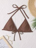  Halter Brown Sexy Women Swimwear 574