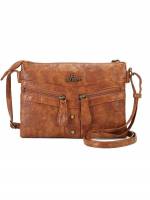 Brown Plain Women Crossbody 3405