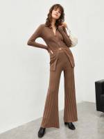  Brown  Women Knitwear 7022