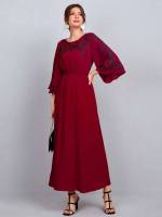 Burgundy  Arabian Dresses 981