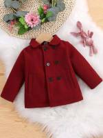  Plain Burgundy Long Sleeve Baby Jackets  Coats 3885