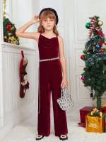 Plain  Burgundy Kids Clothing 8516