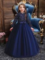 Glamorous Contrast Sequin Plain Kids Clothing 4290