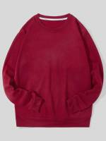 Casual Burgundy Men Clothing 703