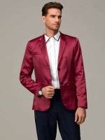  Burgundy Button Front Party Men Suits  Separates 371