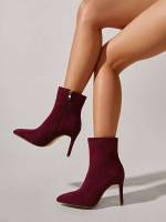 Burgundy  Women Boots 5589