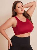  Plain Plus Size Sports Bras 9673