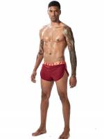  Burgundy Casual Letter Underwear  Sleepwear 4938