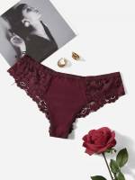   Contrast Lace Women Plus Intimates 2053