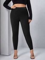 Cropped  Skinny Plus Size Bottoms 9793