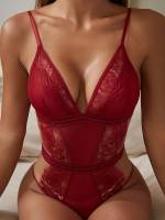 Burgundy  Sexy Women Sexy Lingerie 4580