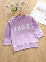 Round Neck  Long Sleeve Baby Clothing 566