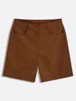  Burnt Orange Plain Men Shorts 999