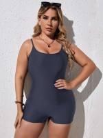  Spaghetti Strap Plus Size One-Pieces 306