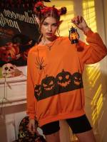 Oversized Halloween Long Women Sweatshirts 3290