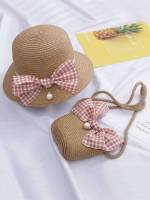  Gingham Bow Kids Bag Sets 9625