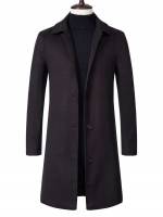 Collar  Long Sleeve Men Overcoats 6322