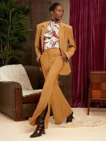 Long Plain Split Regular Fit Women Suits 8273