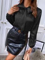 Regular Elegant Long Sleeve Women Tops, Blouses  Tee 293