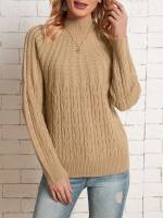  Camel Plain Women Knitwear 8708