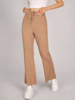 Casual  Camel Women Sweater Pants 973