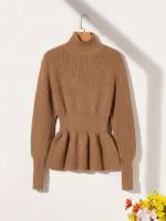  Plain Regular Long Sleeve Women Knitwear 241