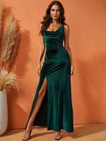  Plain Champagne Regular Fit Women Wedding Party Wear 7986