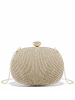  Champagne  Women Evening  Clutch 1125