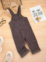  Long Plain Preppy Toddler Boy Jumpsuits 8778