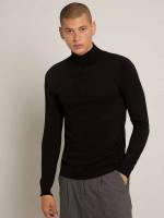 Regular Fit Regular Chocolate Brown Men Knitwear 301