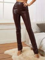 Plain Glamorous Long Women Bottoms 122