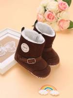  Coffee Brown Plain Baby Shoes(0-2) 1870