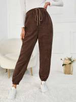 Cropped Coffee Brown Maternity 3512