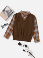  Long Sleeve Regular Preppy Kids Clothing 3428