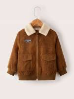 Regular Patched Casual Toddler Boy Jackets 11