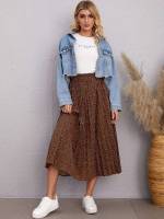 Casual Pleated Women Skirts 7452