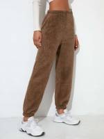  Coffee Brown Cropped Women Pants 508