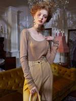 Long Sleeve Casual Slim Fit Plain Women Clothing 9567