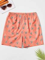  Vacation Cartoon Men Beach Shorts 9957