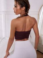  Plain Strapless Women Activewear 3418