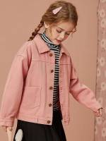 Regular Regular Fit Collar Plain Girls Clothing 2079