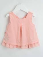  Embroidery Coral Pink Regular Toddler Girls Clothing 3346