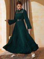  Collar Dark Green Plain Wedding  Special 2179