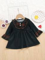  Tartan Cute Long Sleeve Baby Clothing 4714