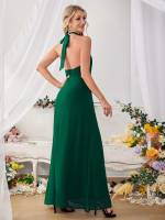  Maxi Sleeveless Backless Bridesmaid Dresses 6412