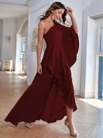 Glamorous Regular Fit Asymmetrical Maxi Wedding  Special 198