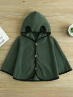  Dark Green Regular Plain Toddler Girls Clothing 9652