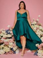  Regular Fit Maxi Plain Plus Size Wedding Party Wear 8638